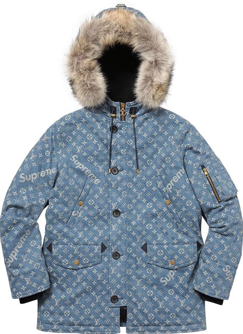 supreme lv parka|farfetch supreme jacket sale.